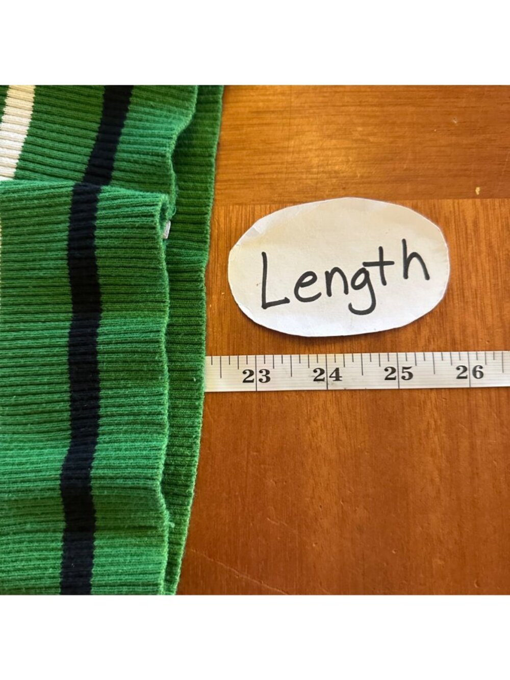 Fabulosity XL Vintage Y2K Green Ribbed Short-Sleeve Hoodie Sweater - Picture 4 of 6